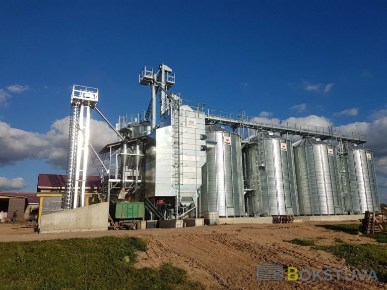 Utenos r., srautinė-porcijinė džiovykla 17t./val., plokščiadugniai bokštai 4x292t., 1x115t.